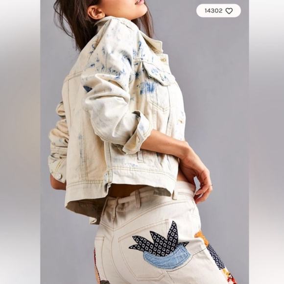 Free People Rumors Denim Jacket – Jones Tie Dye | Size Small - Picture 2 of 16